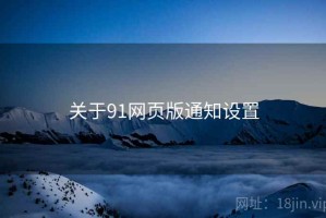 关于91网页版通知设置