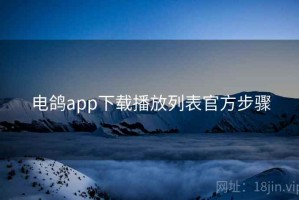 电鸽app下载播放列表官方步骤