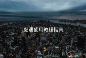 岛遇使用教程指南