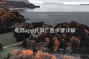 电鸽app开屏广告步骤详解
