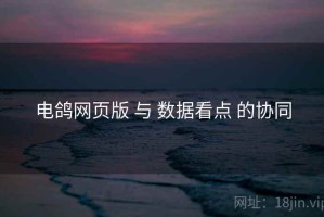 电鸽网页版 与 数据看点 的协同