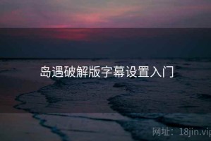 岛遇破解版字幕设置入门