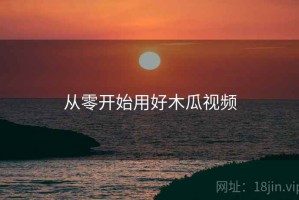 从零开始用好木瓜视频
