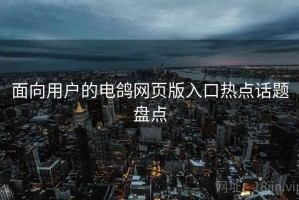 面向用户的电鸽网页版入口热点话题盘点