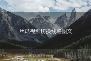 丝瓜视频切换线路图文