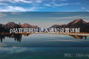 p站官网网址进入通知设置详解