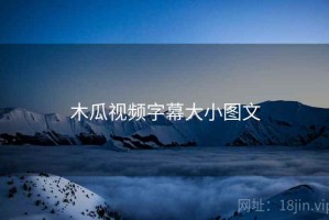 木瓜视频字幕大小图文