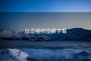 丝瓜视频投屏字幕