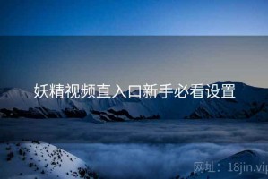 妖精视频直入口新手必看设置
