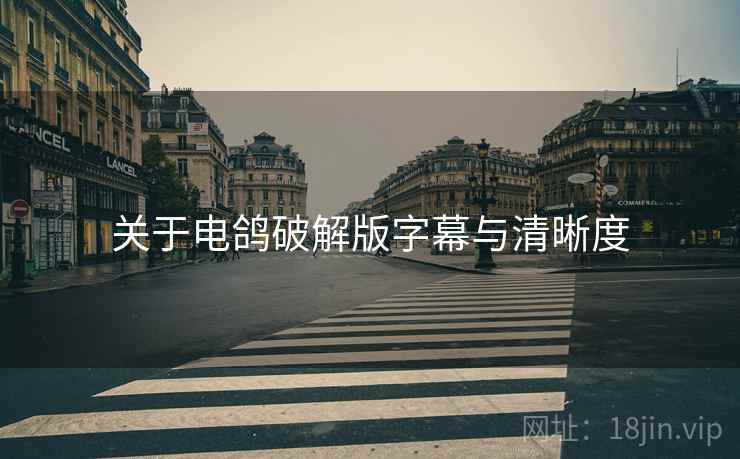 关于电鸽破解版字幕与清晰度