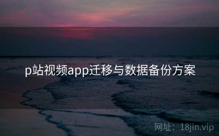 p站视频app迁移与数据备份方案