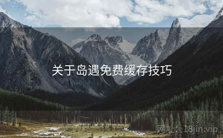 关于岛遇免费缓存技巧