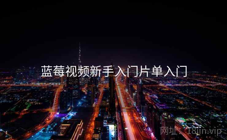蓝莓视频新手入门片单入门
