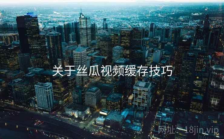 关于丝瓜视频缓存技巧