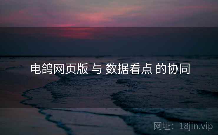 电鸽网页版 与 数据看点 的协同