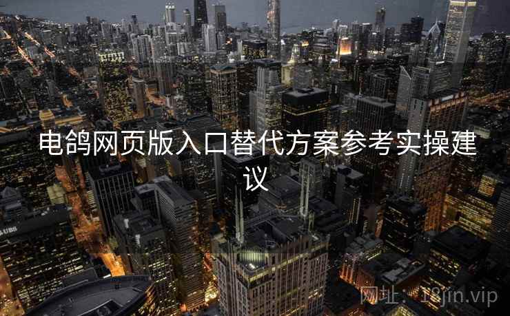 电鸽网页版入口替代方案参考实操建议