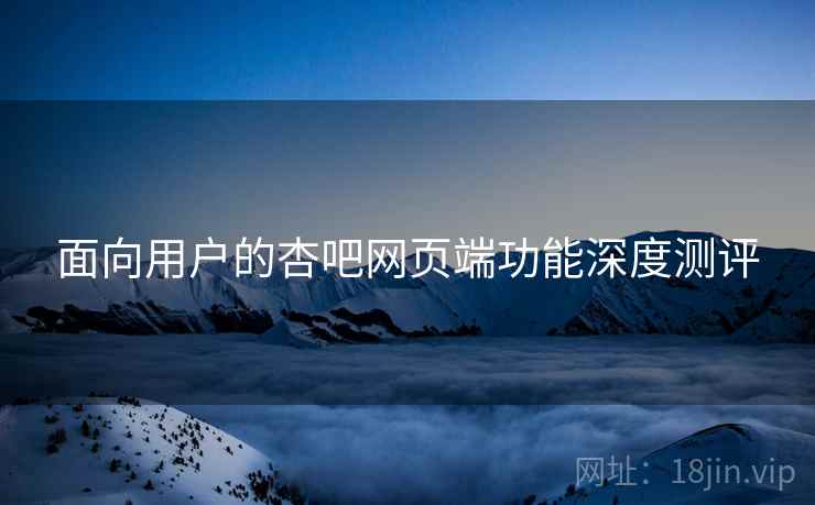 面向用户的杏吧网页端功能深度测评